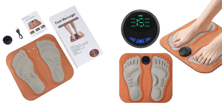 Contenu réel du kit NeuroMat : tapis, contrôleur, câble et manuel